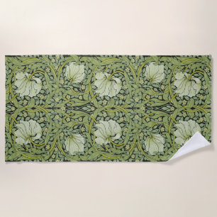 Morris 1876 Vintage Pimpernel Floral Pattern Beach Towel