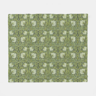 Morris 1876 Vintage Pimpernel Floral Pattern Fleece Blanket