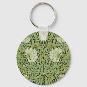 Morris 1876 Vintage Pimpernel Floral Pattern Key Ring