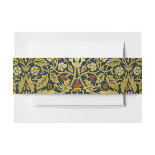 Morris Acanthus Leaves Twining Stem Flowers Carpet Invitation Belly Band