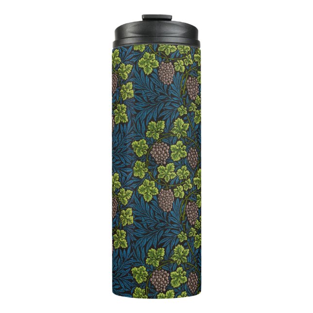 Morris - Antique 1873 Grape & Leave & Vine Pattern Thermal Tumbler (Front)