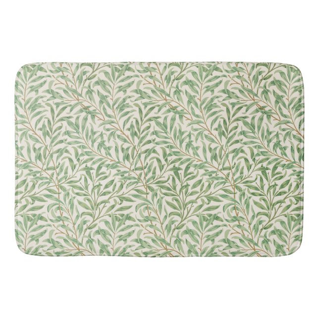 Morris - Antique willow leaves & Branches Pattern Bath Mat (Front)