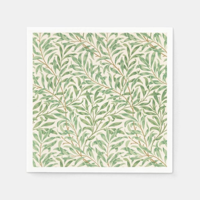 Morris - Antique willow leaves & Branches Pattern Napkin (Front)