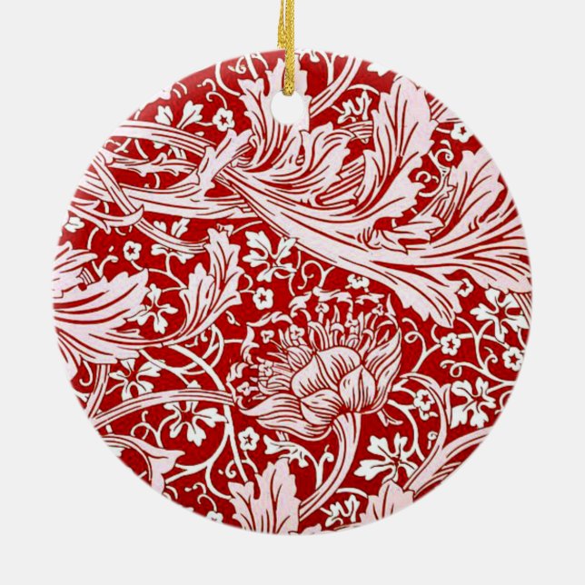 Morris - Arcadia, popular pattern, Ceramic Tree Decoration (Back)
