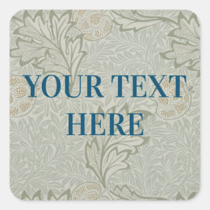 Morris  background Custom Square Sticker