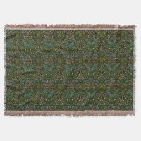 Morris Black Background Vintage Blackthorn Pattern