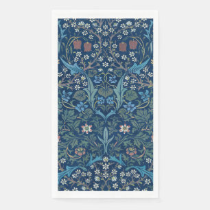 Morris Blue Background Vintage Blackthorn Pattern Napkin