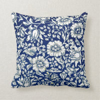 Morris - Blue Mallow, vintage pattern