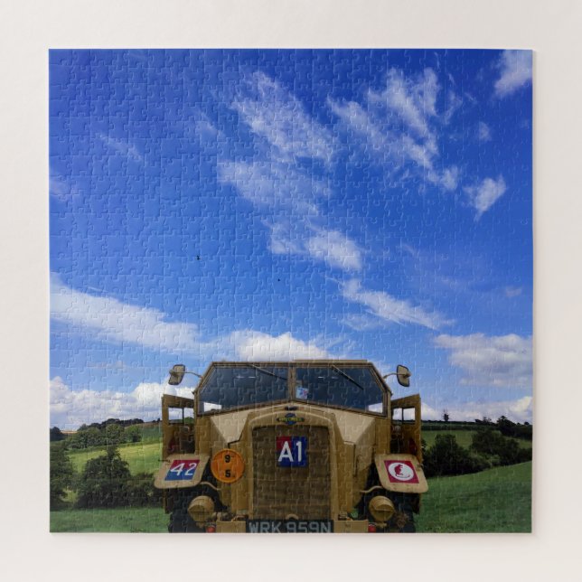 Morris, C8, wartime howitzer tow truck. Jigsaw Puzzle (Vertical)