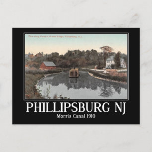 Morris Canal, Phillipsburg, New Jersey Vintage Postcard