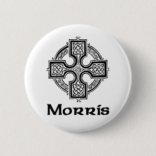 Morris Celtic Cross 6 Cm Round Badge