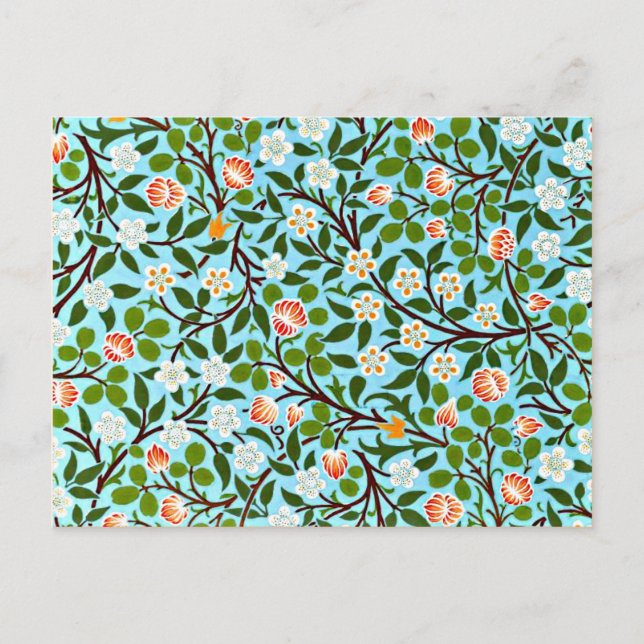 Morris - Clover, vintage floral pattern Postcard (Front)