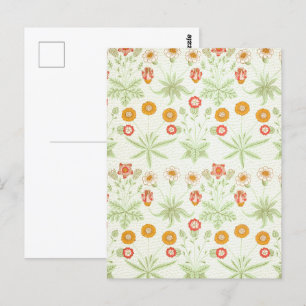 Morris Daisy, Classic Victorian Floral Pattern Postcard