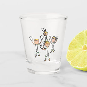 Morris Dancing Shot Glass