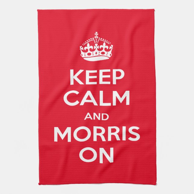 Morris Dancing Tea Towel (Vertical)