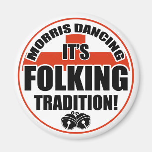 Morris Dancing Tradition Magnet