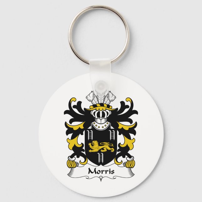 Morris Family Crest Key Ring (Front)