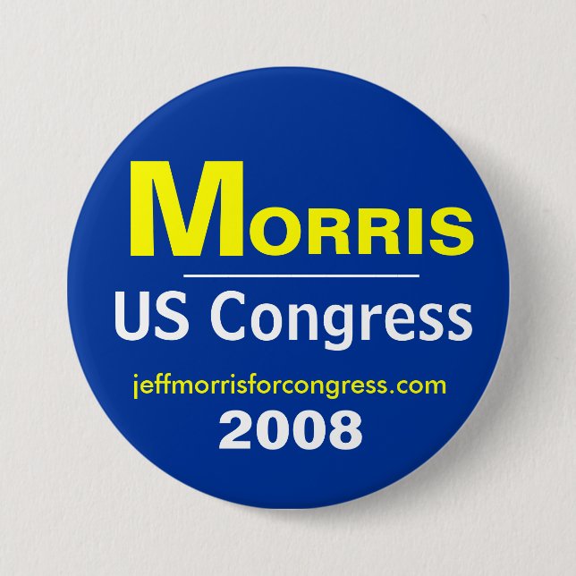 Morris For Congress Button (Front)