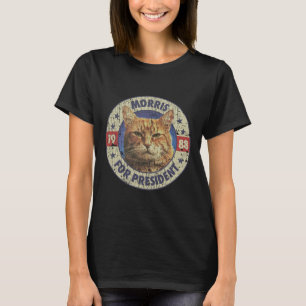 Morris For President Vintage 1988 Cat Lover T-Shirt
