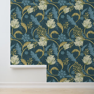 Morris Garden Blue & Ivory Wallpaper