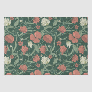 Morris Garden Floral Pattern Tissue Paper