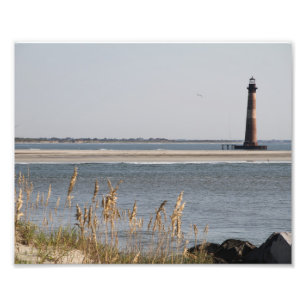 Morris Island Lighthouse,Folly Beach, Charleston Photo Print