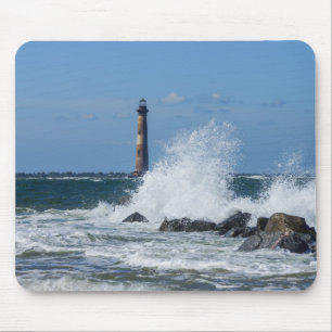 Morris Island Lighthouse Splash Mouse Mat