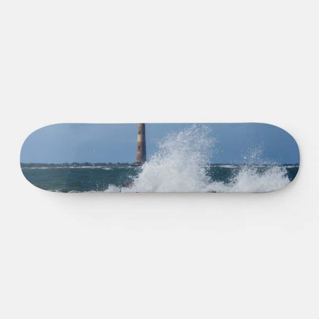 Morris Island Lighthouse Splash Skateboard (Horz)