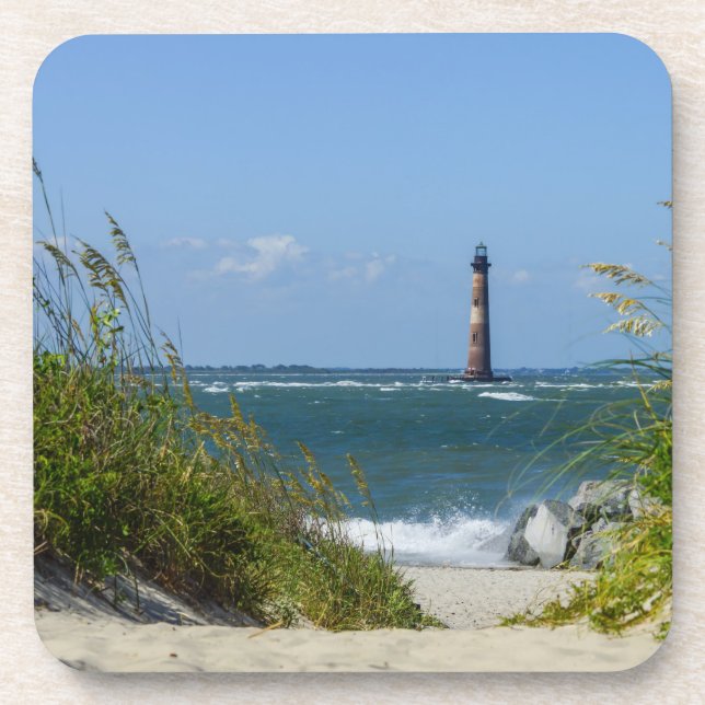 Morris Island Lighthouse Walkway Coaster (Front)