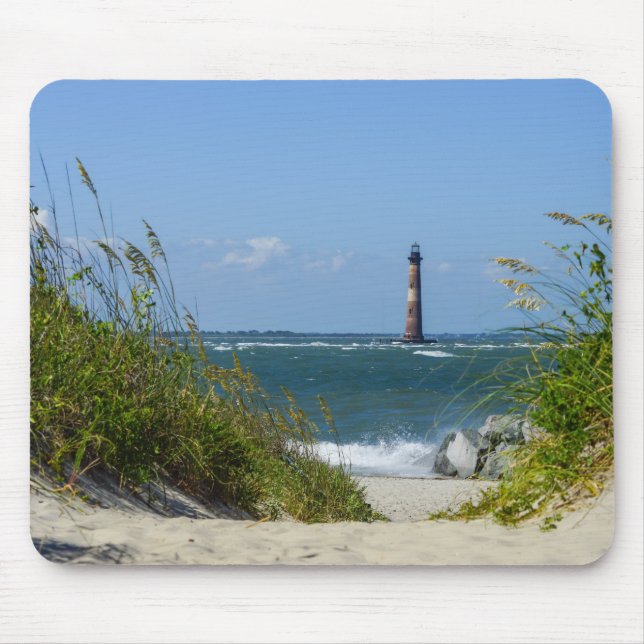 Morris Island Lighthouse Walkway Mouse Mat (Front)
