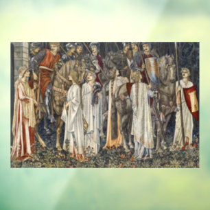 Morris Knights of the Grail: Arming for Battle Window Cling