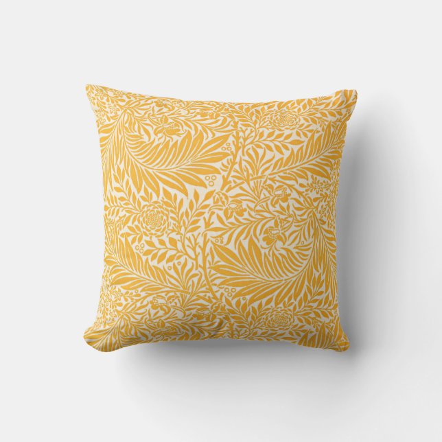 Morris - Larkspur, golden yellow Cushion (Front)