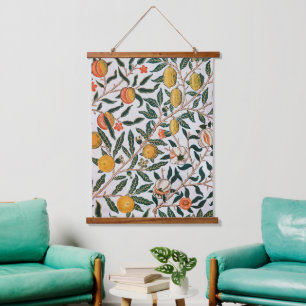 Morris Light Background Antique Pomegrana Pattern Hanging Tapestry