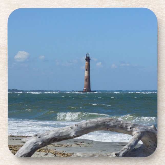 Morris Lighthouse And Tree Remains Coaster (Front)