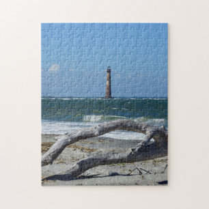 Morris Lighthouse And Tree Remains Jigsaw Puzzle
