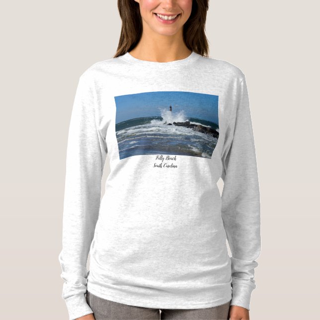 Morris Lighthouse Splash Long Sleeve T-Shirt (Front)