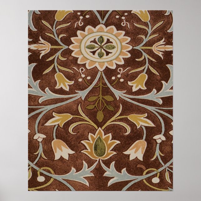 Morris Little Flower Art Nouveau Detail Poster (Front)