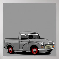 Morris Minor 1000 pickup grey