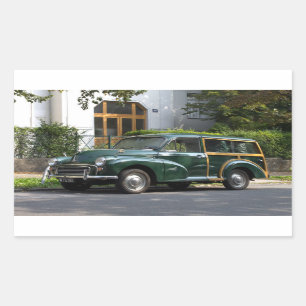 Morris Minor 1000 Traveller Rectangular Sticker