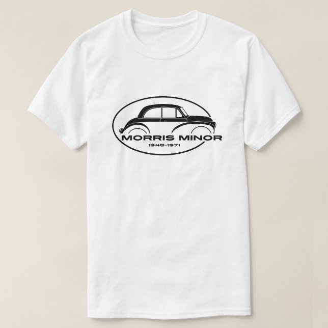 Morris Minor Classic British Car T-Shirt (Design Front)
