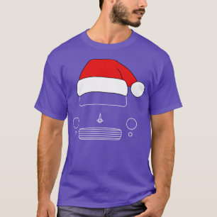 Morris Minor classic Christmas hat edition white T-Shirt