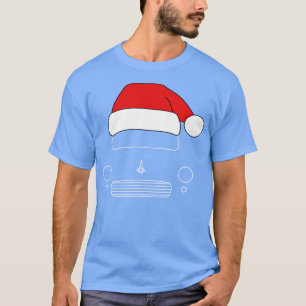 Morris Minor classic Christmas hat edition white T-Shirt