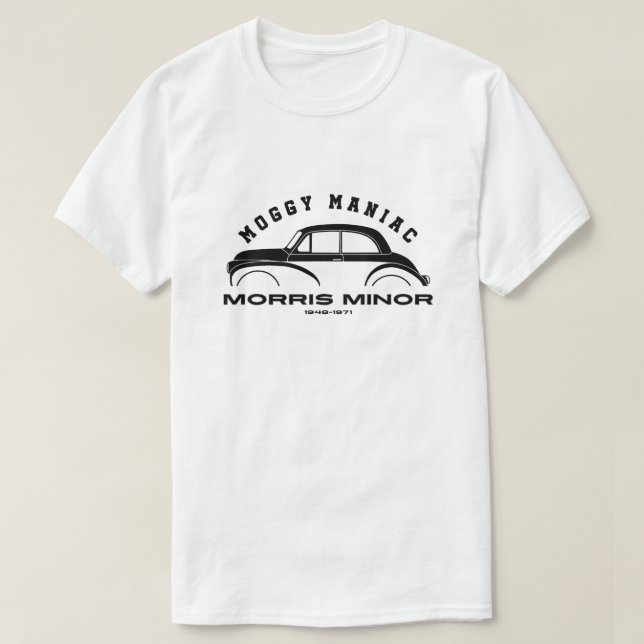 Morris Minor Classic Moggy T-Shirt (Design Front)