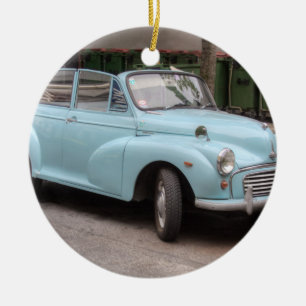 Morris Minor Convertible Tourer Ceramic Tree Decoration
