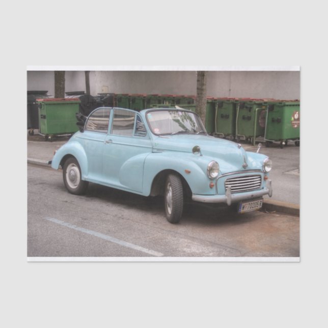 Morris Minor Convertible Tourer Tissue Paper (Front)