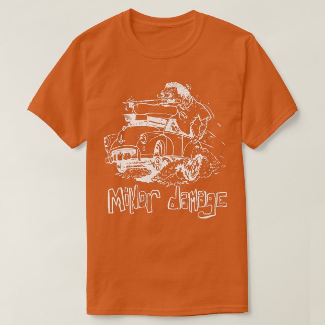 Morris Minor Damage dark T-Shirt (Design Front)