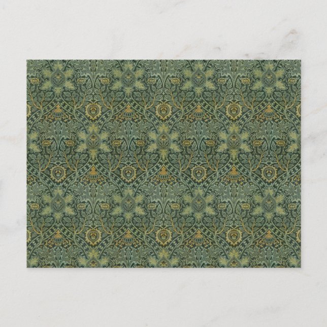 Morris Persian Elegance: The Ispahan Carpet Rug Postcard (Front)