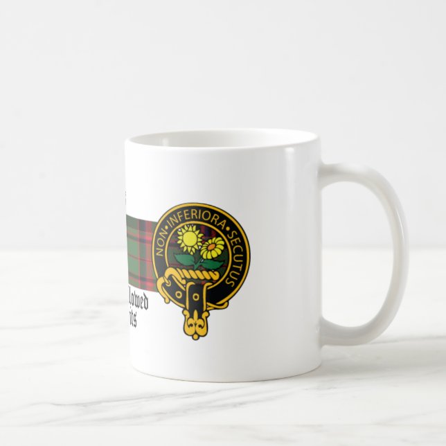 Morris Scottish Crest and Tartan mug (Right)