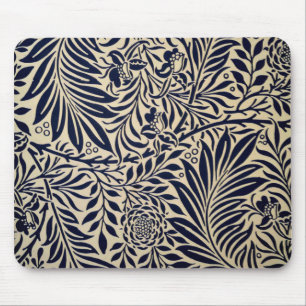 Morris - Spray - Navy Blue Mouse Mat