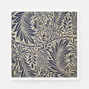 Morris - Spray - Navy Blue Napkin